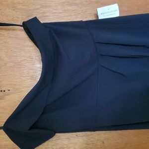 Floor length black dress